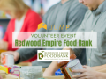 Flyer for 'Redwood Empire Food Bank' volunteer event
