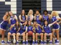 Sonoma State University Women's Basketball team posing together for a group photo