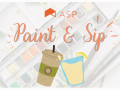 Flyer for ASP's 'Paint & Sip' event