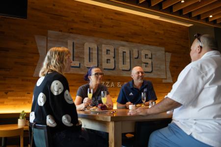 People eating at a table 