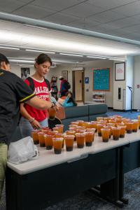 Students getting boba