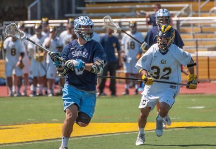 Sonoma State Men Playing Lacrosse