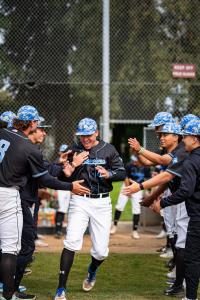 Sonoma State Baseball Players Celebrating