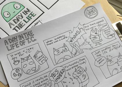 Drawing of Comic Strips