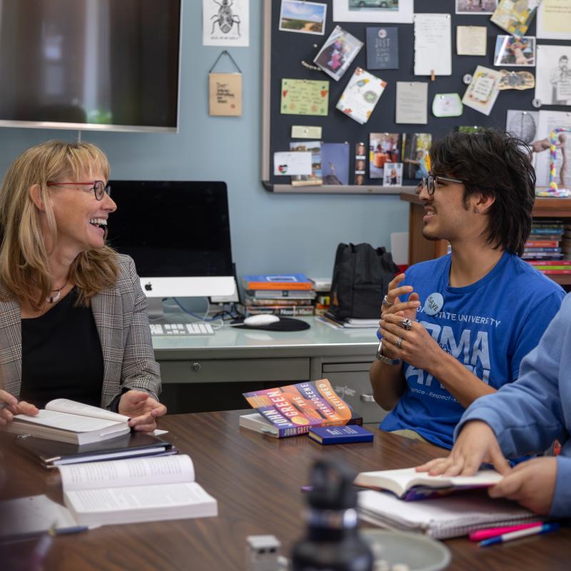 Hutchins students in dialogue