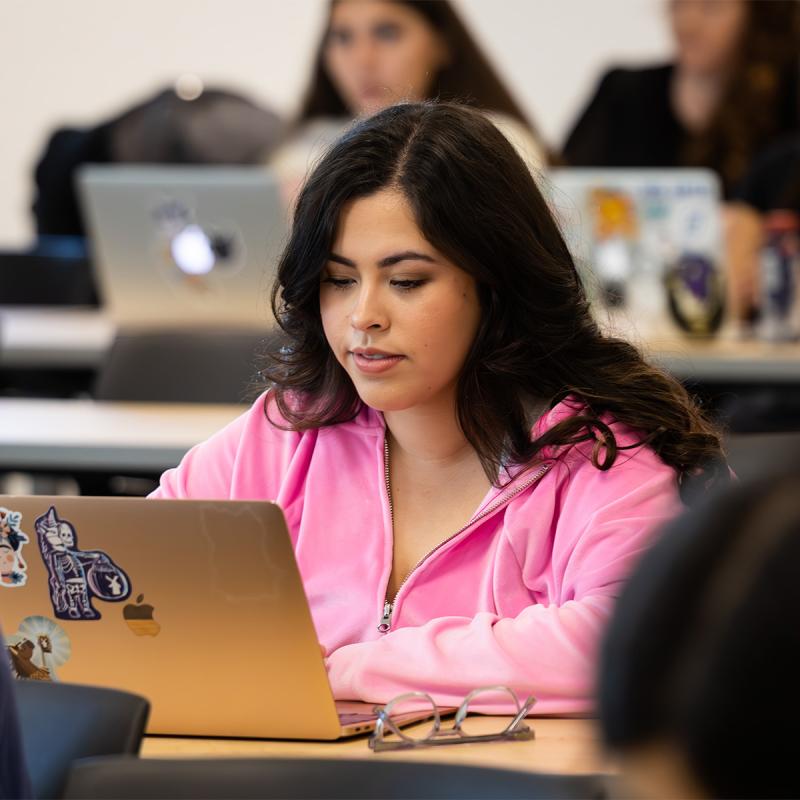 Student in Social Sciences class
